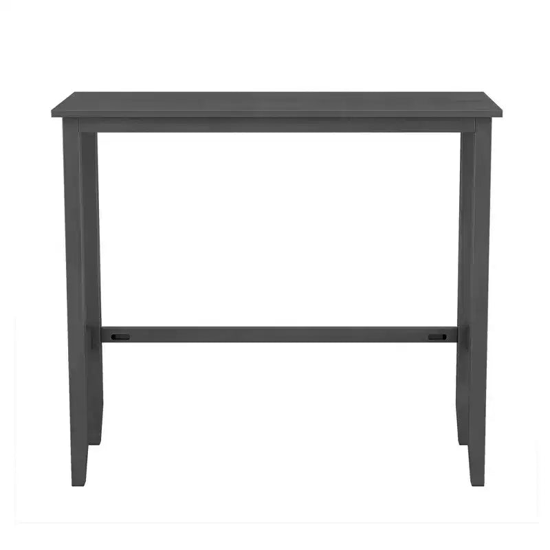 Ensemble table de salle à manger rectangulaire en bois hauteur bar 47,5, coin repas de cuisine avec 2 chaises pour petits espaces - ModernLuxe