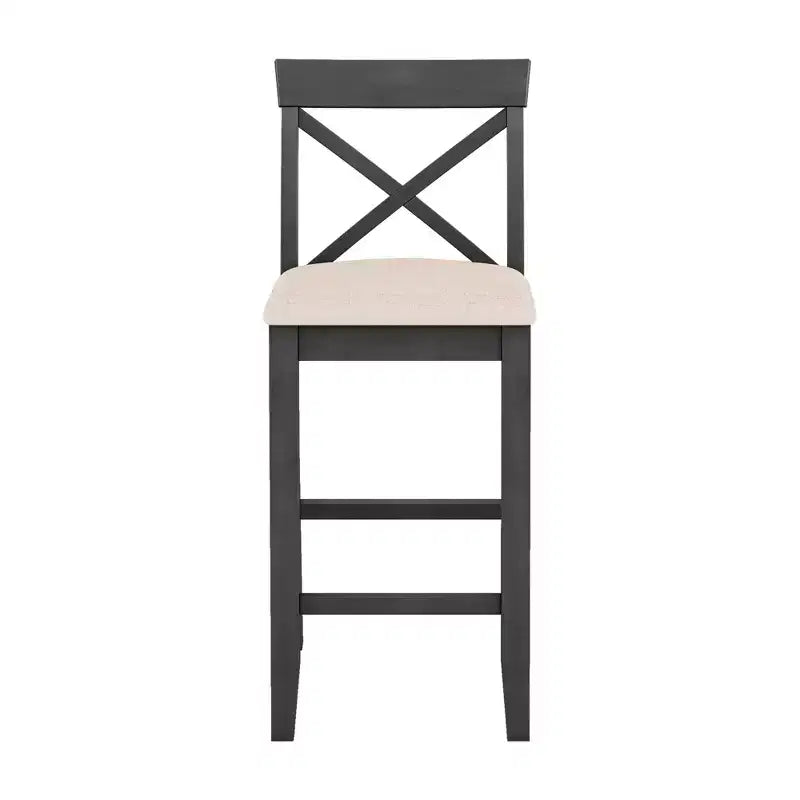 Ensemble table de salle à manger rectangulaire en bois hauteur bar 47,5, coin repas de cuisine avec 2 chaises pour petits espaces - ModernLuxe