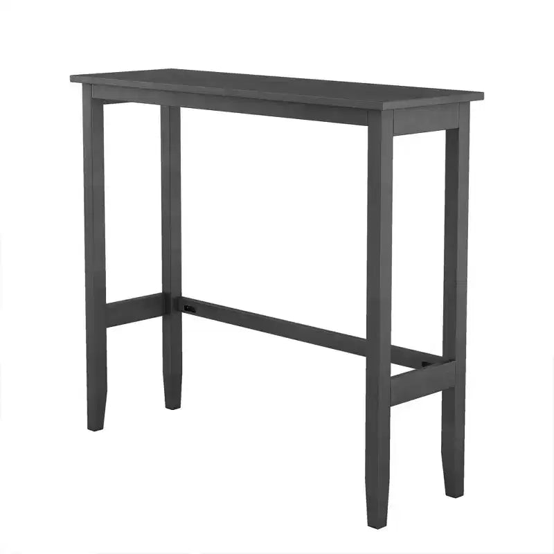 Ensemble table de salle à manger rectangulaire en bois hauteur bar 47,5, coin repas de cuisine avec 2 chaises pour petits espaces - ModernLuxe