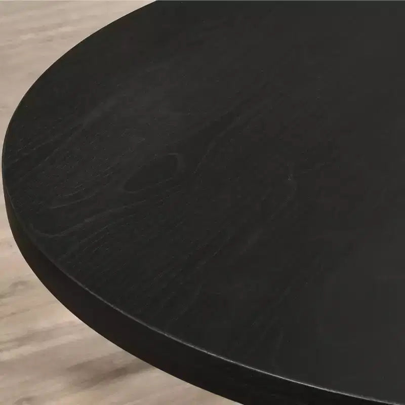Ensemble de salle à manger 5 pièces Banff de Roundhill Furniture, table ronde à pieds croisés avec 4 chaises capitonnées