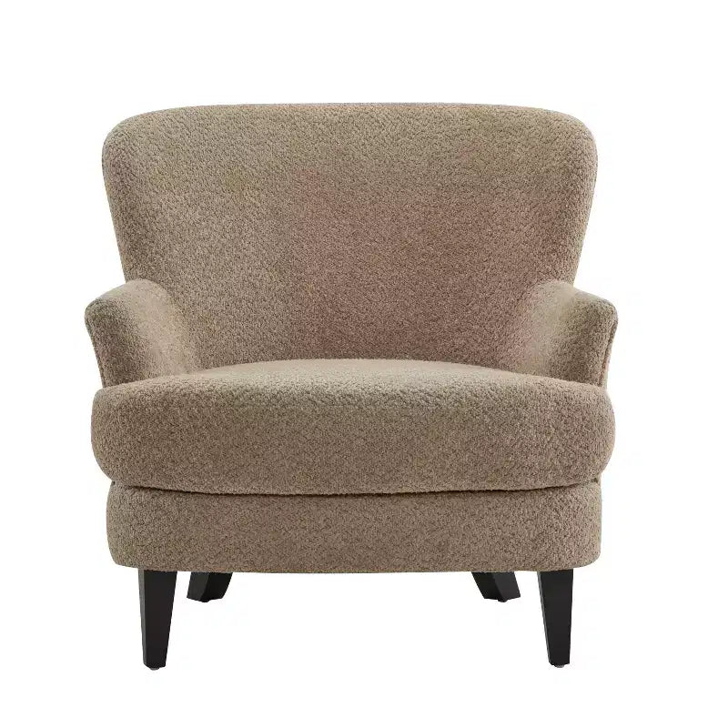 Ensemble fauteuil club et pouf Christopher Knight Home Gerald en bouclé contemporain