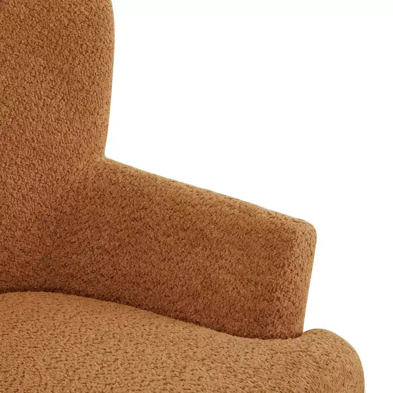 Ensemble fauteuil club et pouf Christopher Knight Home Gerald en bouclé contemporain