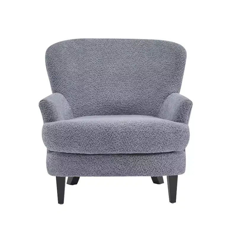 Ensemble fauteuil club et pouf Christopher Knight Home Gerald en bouclé contemporain