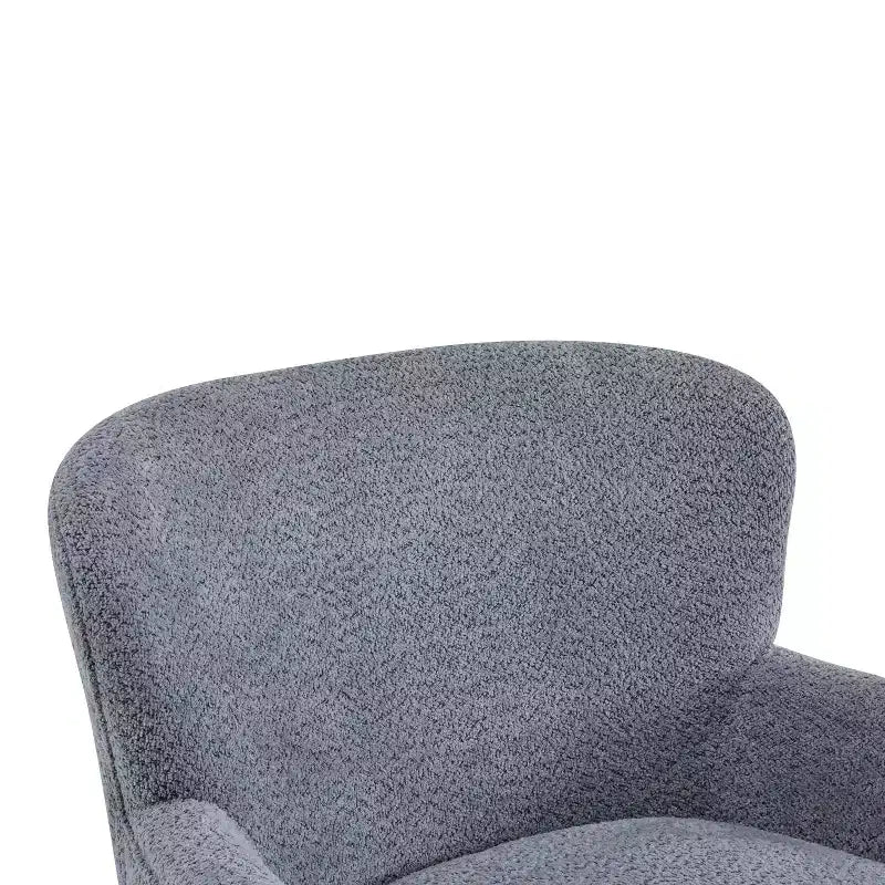 Ensemble fauteuil club et pouf Christopher Knight Home Gerald en bouclé contemporain