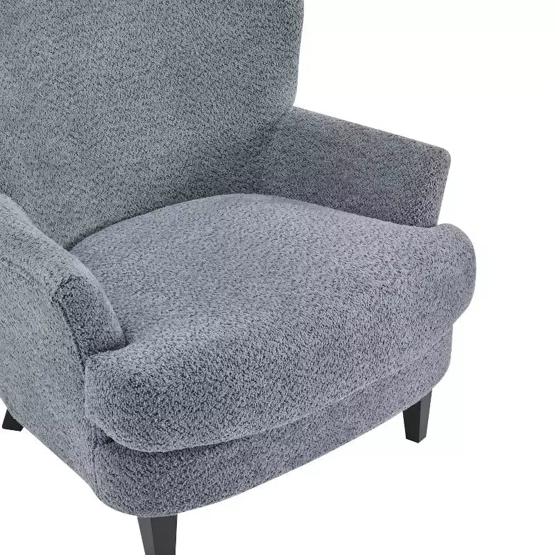 Ensemble fauteuil club et pouf Christopher Knight Home Gerald en bouclé contemporain