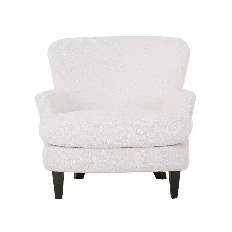 Ensemble fauteuil club et pouf Christopher Knight Home Gerald en bouclé contemporain