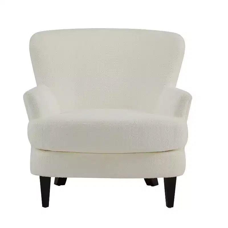 Ensemble fauteuil club et pouf Christopher Knight Home Gerald en bouclé contemporain
