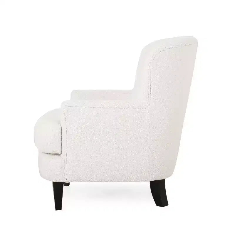 Ensemble fauteuil club et pouf Christopher Knight Home Gerald en bouclé contemporain