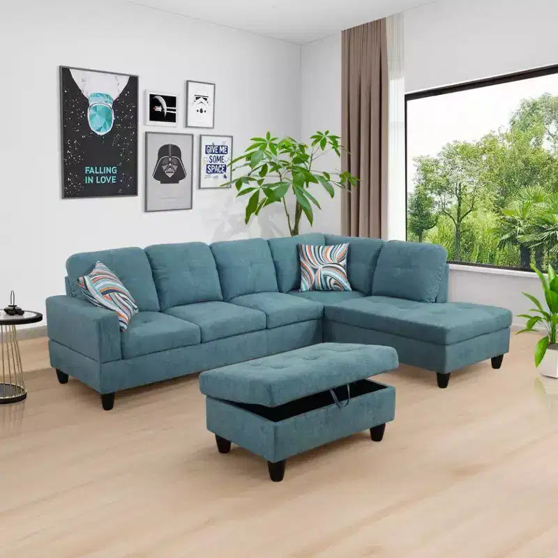 Elevate Your Living Space with Our Stylish L-Shaped Sectional Sofa C Comfort, Functionality, and Aesthetic