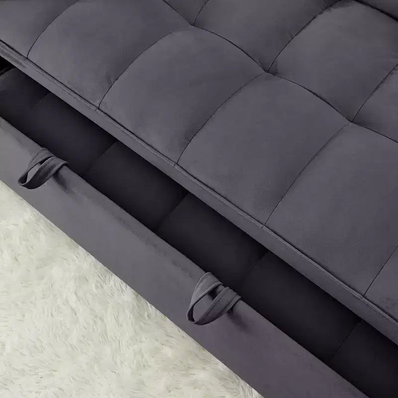 Okak Canapé-lit Moderne Pliable et Extensible 54.33 Canapé-lit Convertible Futon avec 3 longueurs et Dossier Ajustable pour Salon