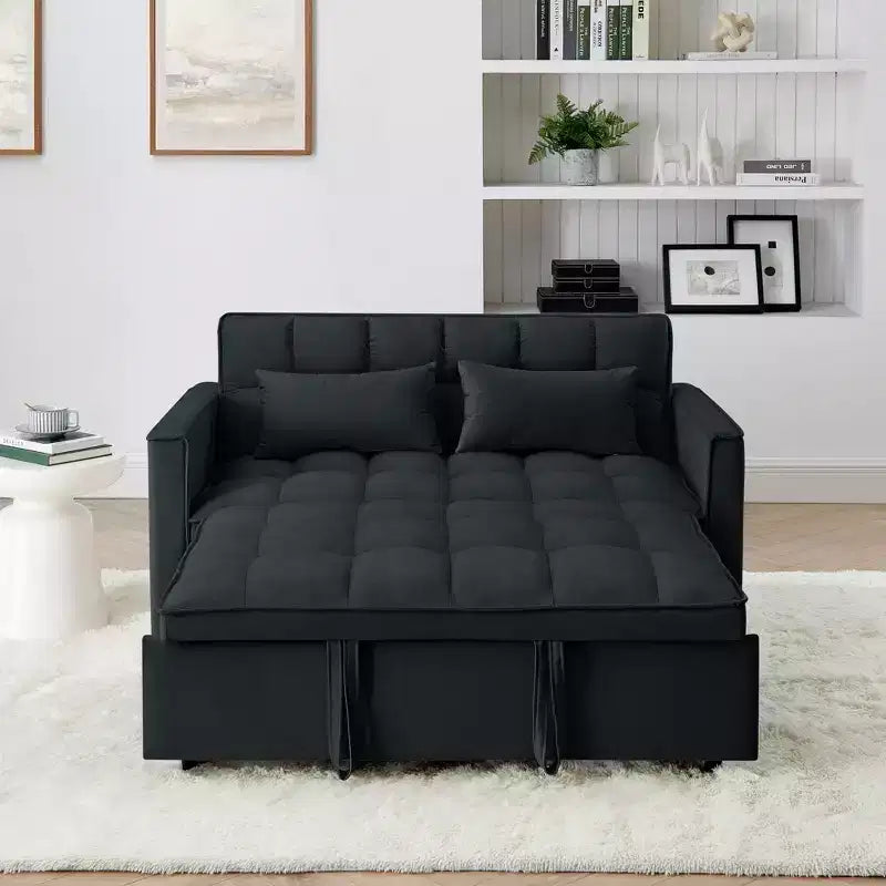 Okak Canapé-lit Moderne Pliable et Extensible 54.33 Canapé-lit Convertible Futon avec 3 longueurs et Dossier Ajustable pour Salon