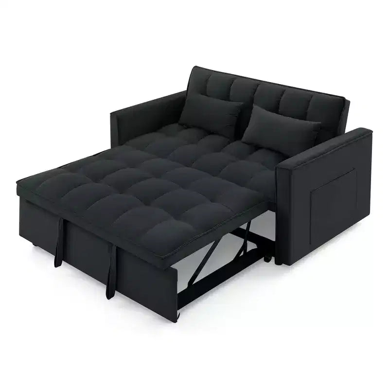 Okak Canapé-lit Moderne Pliable et Extensible 54.33 Canapé-lit Convertible Futon avec 3 longueurs et Dossier Ajustable pour Salon