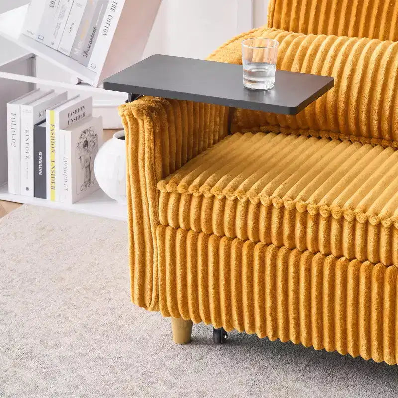 Okak Canapé-lit Moderne Pliable et Extensible 54.33 Canapé-lit Convertible Futon avec 3 longueurs et Dossier Ajustable pour Salon