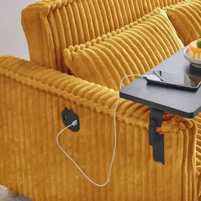 Okak Canapé-lit Moderne Pliable et Extensible 54.33 Canapé-lit Convertible Futon avec 3 longueurs et Dossier Ajustable pour Salon