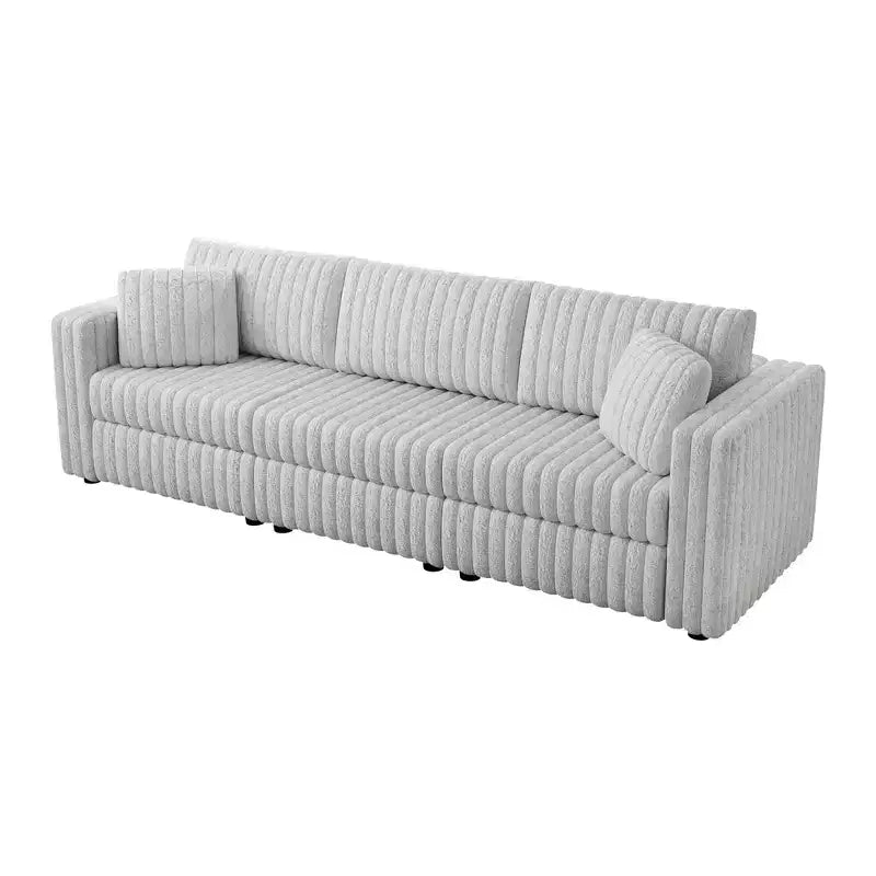 Okak Canapé-lit Moderne Pliable et Extensible 54.33 Canapé-lit Convertible Futon avec 3 longueurs et Dossier Ajustable pour Salon
