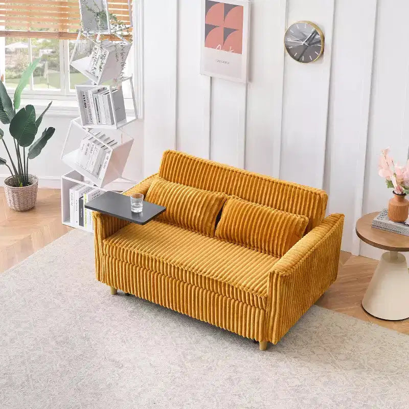Okak Canapé-lit Moderne Pliable et Extensible 54.33 Canapé-lit Convertible Futon avec 3 longueurs et Dossier Ajustable pour Salon