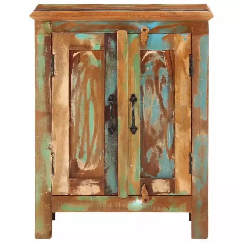 vidaXL Sideboard with 2 Doors 21.7x11.8x27.6 Solid Wood Reclaimed