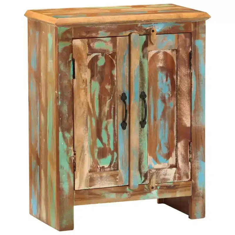 Buffet 2 portes 55x30x70 cm Bois massif de récupération