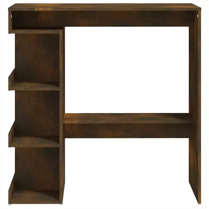 Table de bar en bois d'ingénierie chêne fumé 100 x 50 x 101,5 cm