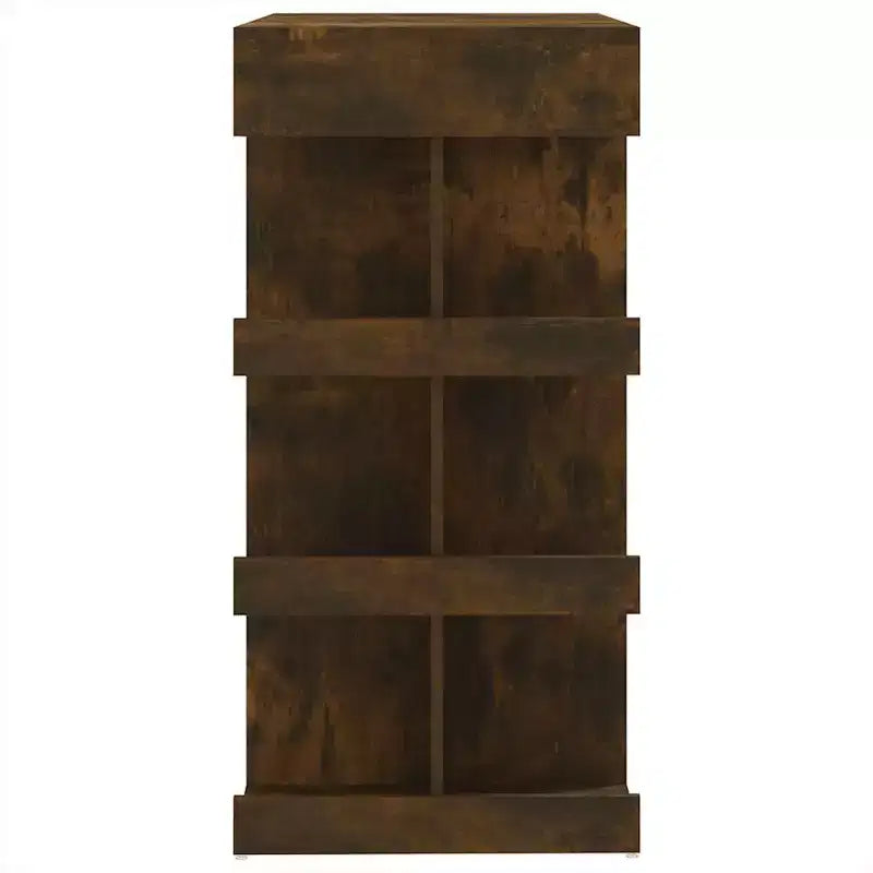 Table de bar en bois d'ingénierie chêne fumé 100 x 50 x 101,5 cm