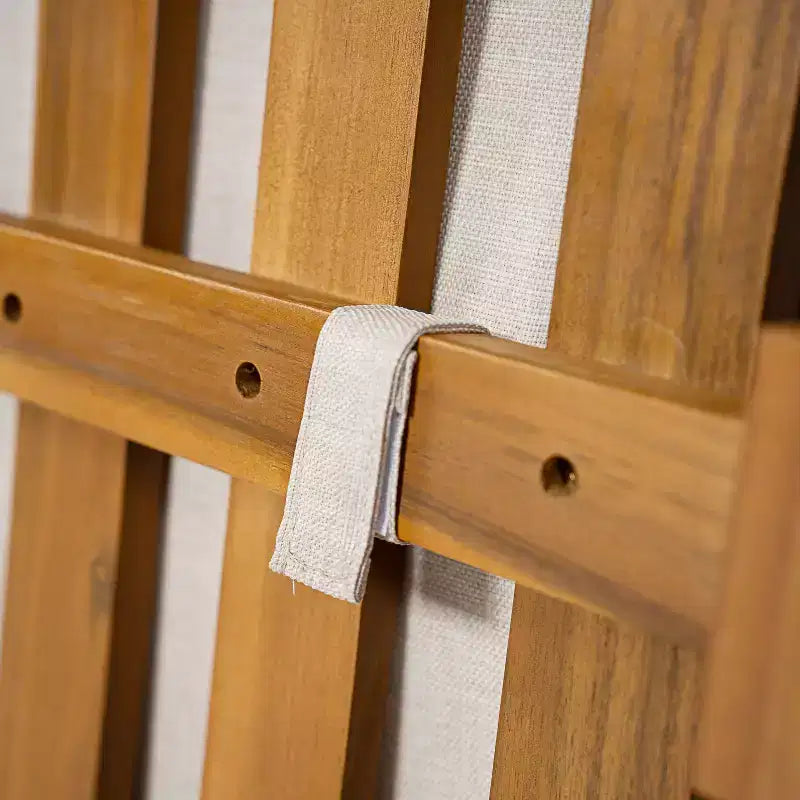 Christopher Knight Home Sacova Ensemble de sièges d'extérieur en bois d'acacia en forme de V, cadre finition teck avec coussins beiges