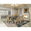 HomeStock Counter Height Dining Set Butterfly Leaf Table 8 Chairs