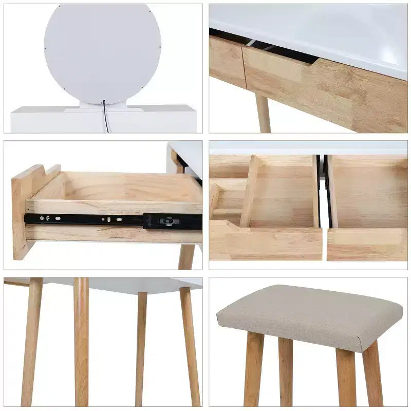 Coiffeuse 31,5 po avec miroir à DEL