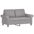 vidaXL Sofa Chair Light grey Polyester (fabric), metal, plywood