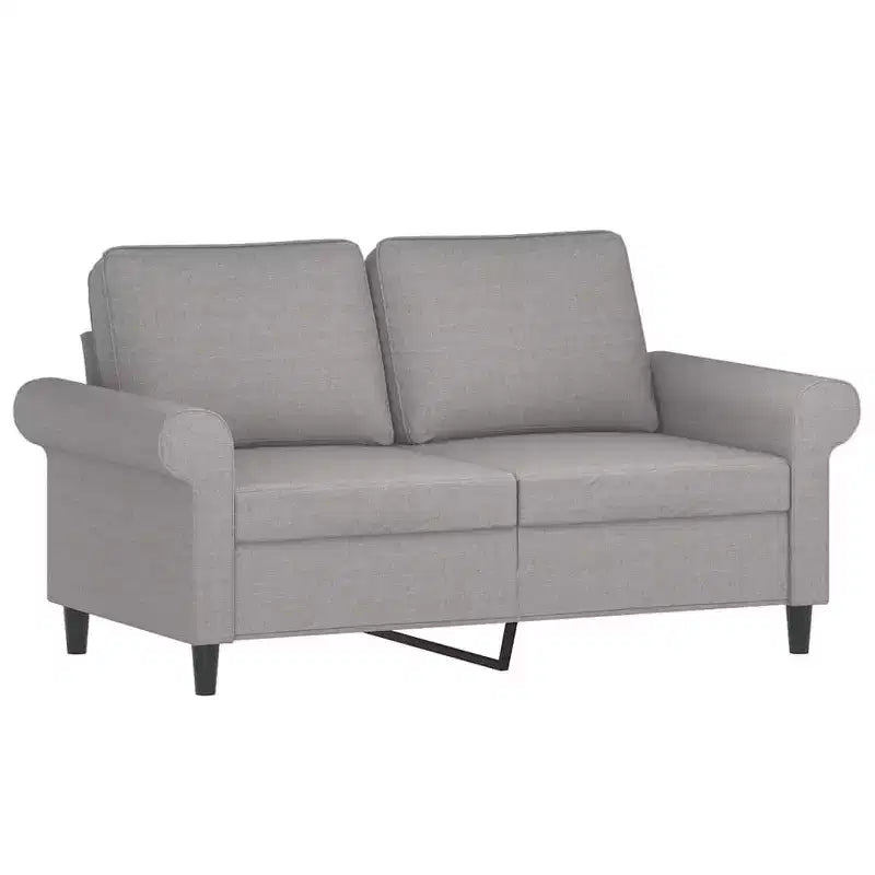 vidaXL Sofa Chair Light grey Polyester (fabric), metal, plywood