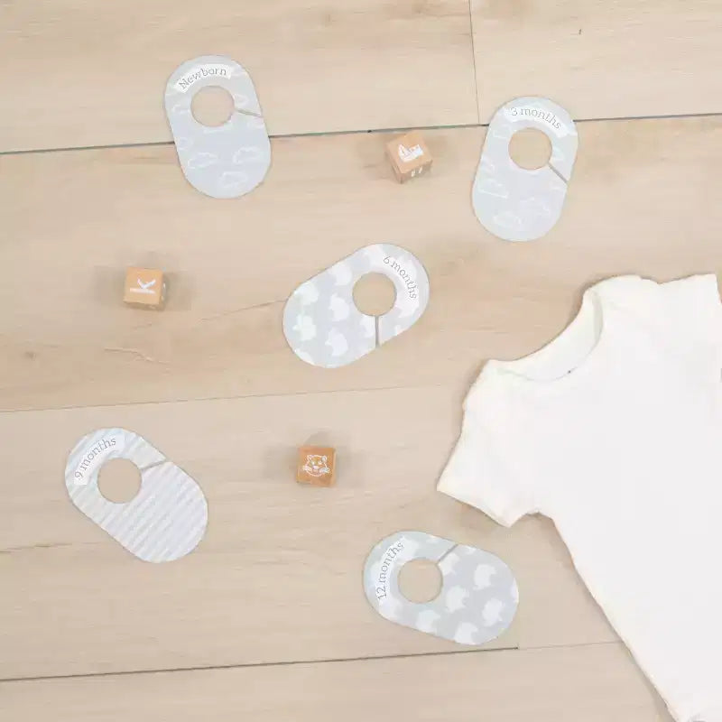 Les 10 séparateurs d'organisateur de placard de chambre d'enfant gris