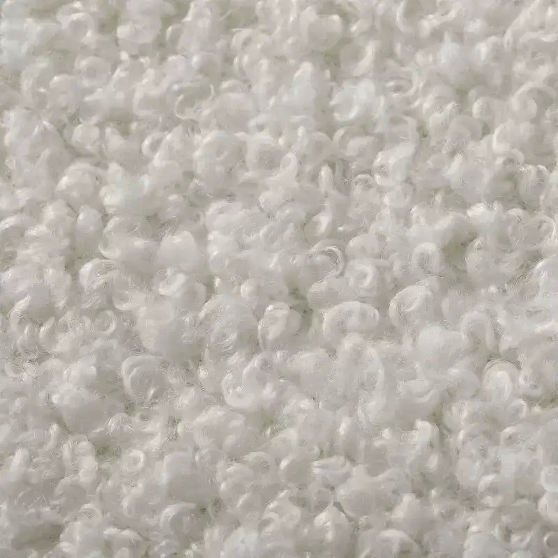 Tabourets de bar modernes à hauteur de comptoir en tissu imitation peau de mouton avec dossier (lot de 2)