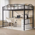 Acekool Twin Loft Bed - Space-Saving with Safety Rail