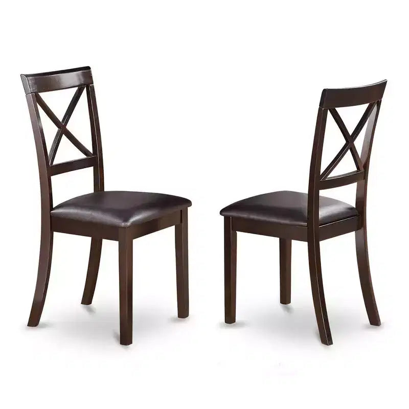 Ensemble de salle à manger HomeStock Belmont - Table et 2 chaises, Cappuccino