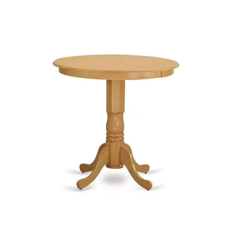 HomeStock Belmont Ensemble Hauteur Comptoir – Table Haute et Chaises de Salle à Manger, Chêne
