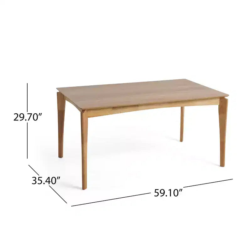 Ensemble de salle à manger 7 pièces Christopher Knight Home Adrian de style moderne du milieu du siècle, table en bois et chaises rembourrées