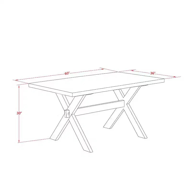 HomeStock Ensemble de salle à manger 5 pièces en chêne naturel avec table rectangulaire à plateau en bois massif et 4 chaises rembourrées