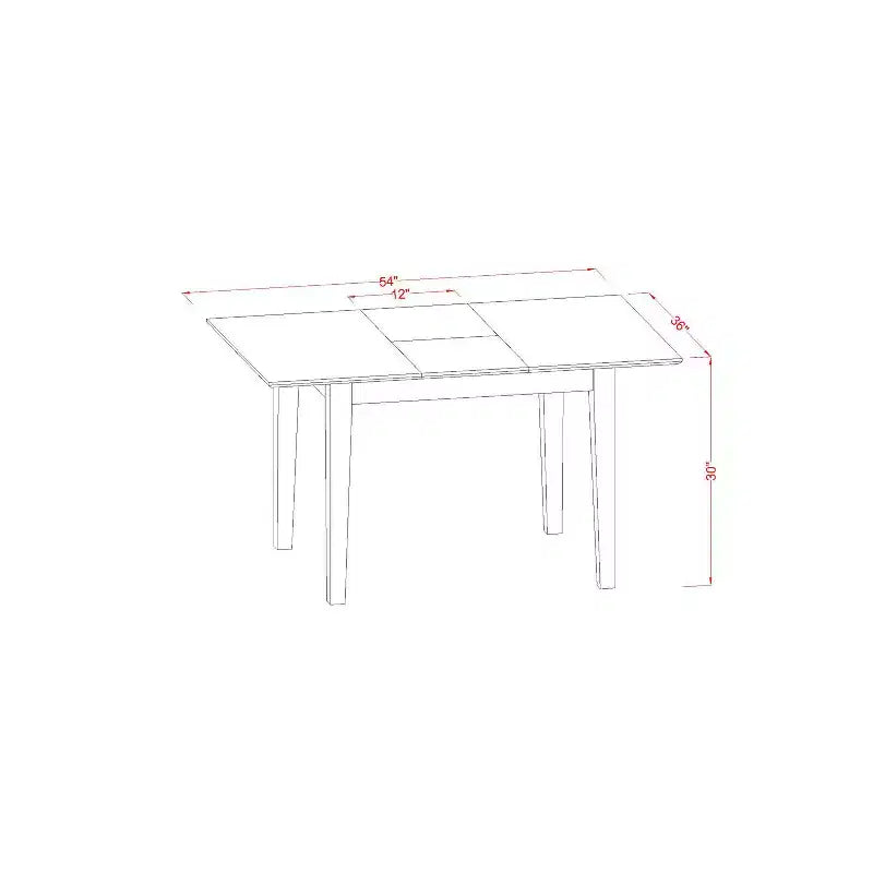 Ensemble de table de cuisine style côtier - Table à manger avec chaises et banc - Ensemble de salle à manger moderne pour la maison