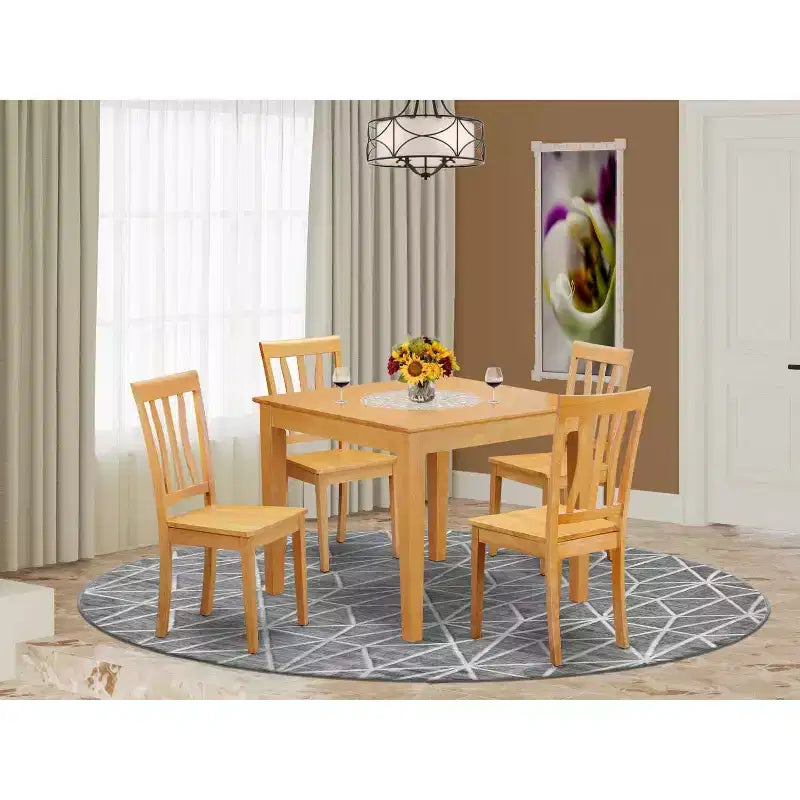 Ensemble Table et Chaises Rétro - Mobilier de Salle à Manger Style Renaissance