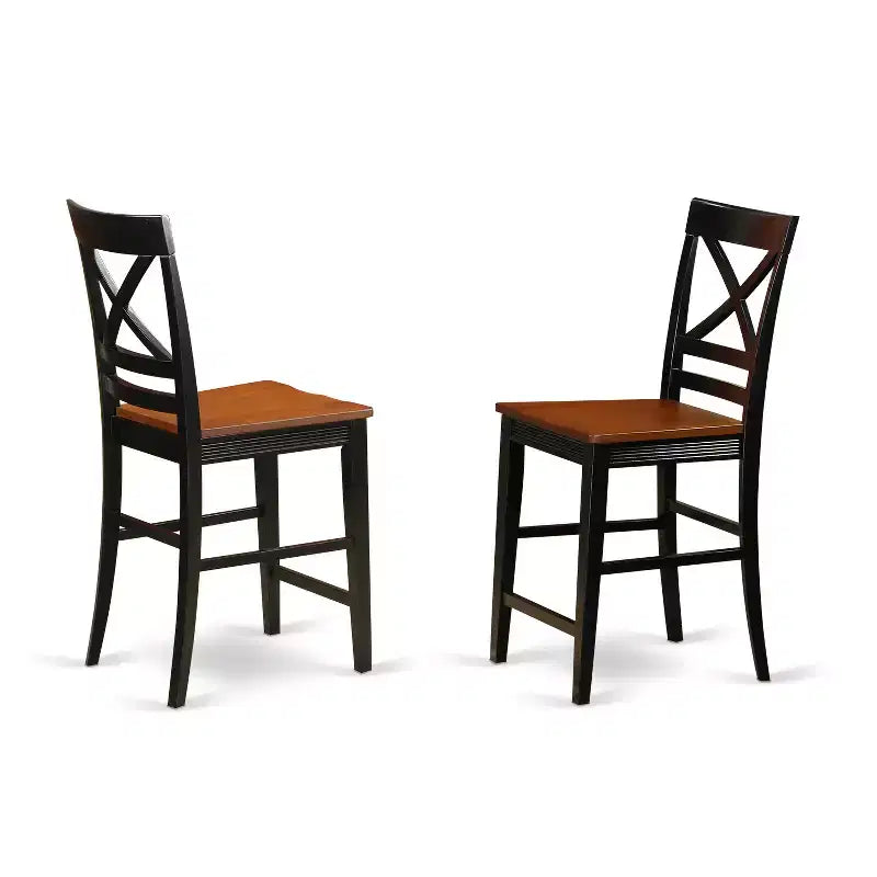 Ensemble Table Hauteur Comptoir - Table et Tabourets de Bar de Cuisine - 5 Pièces Design Moderne