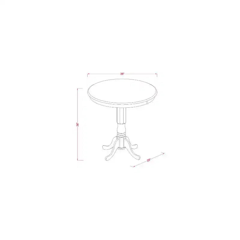 Ensemble Table Hauteur Comptoir - Table et Tabourets de Bar de Cuisine - 5 Pièces Design Moderne