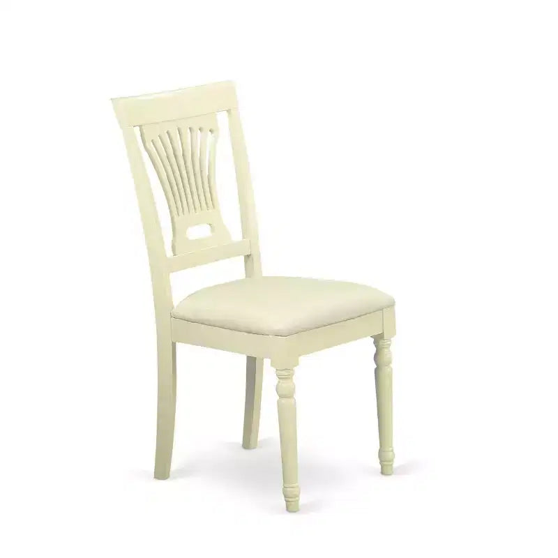 Ensemble de salle à manger HomeStock 3 pièces, table avec plateau en bois massif au fini babeurre et cerisier et 2 chaises