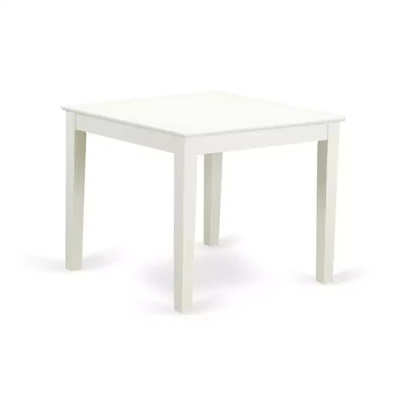 Ensemble de salle à manger moderne 3 pièces - Table et 2 chaises - Fini blanc lin