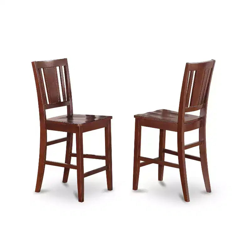 Ensemble de salle à manger hauteur comptoir 7 pièces - Table de cuisine et 6 chaises - Style sud-ouest - 36x60 pouces