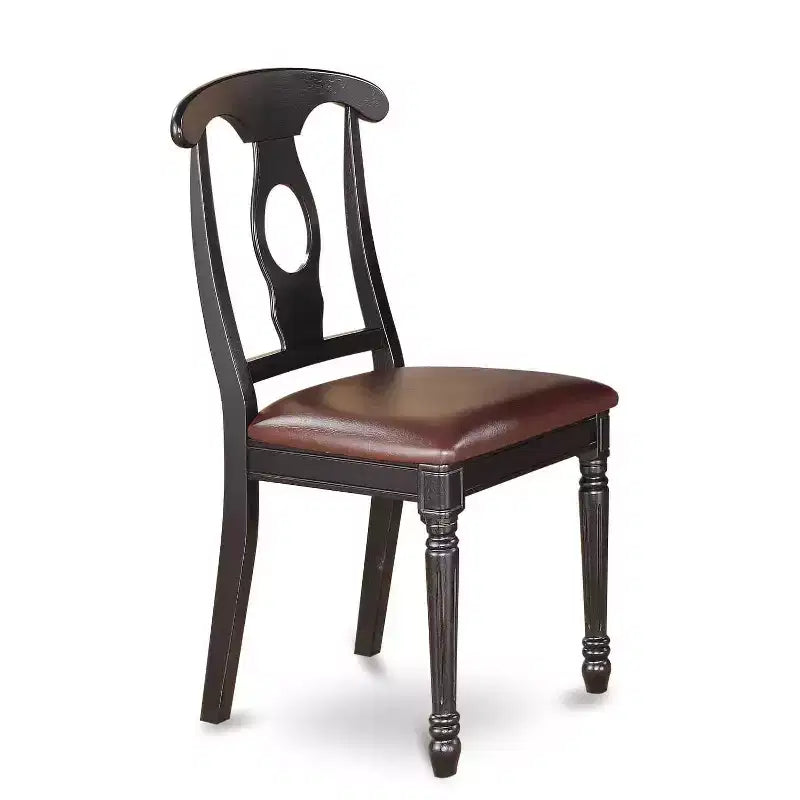Ensemble table de salle à manger et 8 chaises - Bois massif - Fini cerisier - Meubles