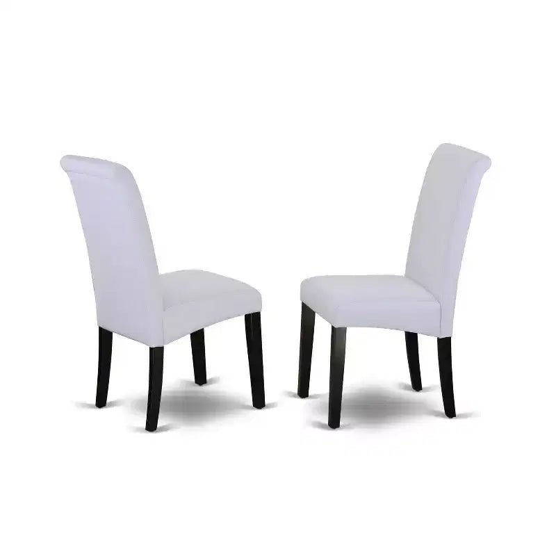 Ensemble table et chaises de cuisine 3 pièces Table à manger ronde et chaises Design nordique moderne 107 cm