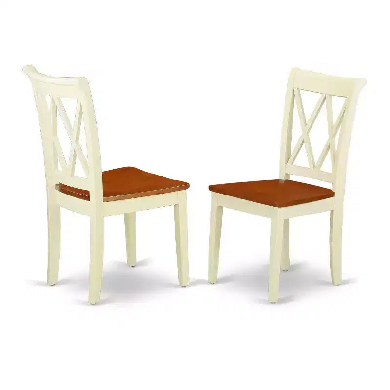 Ensemble de salle à manger rond 5 pièces, table de 42 pouces et 4 chaises, style sud-ouest