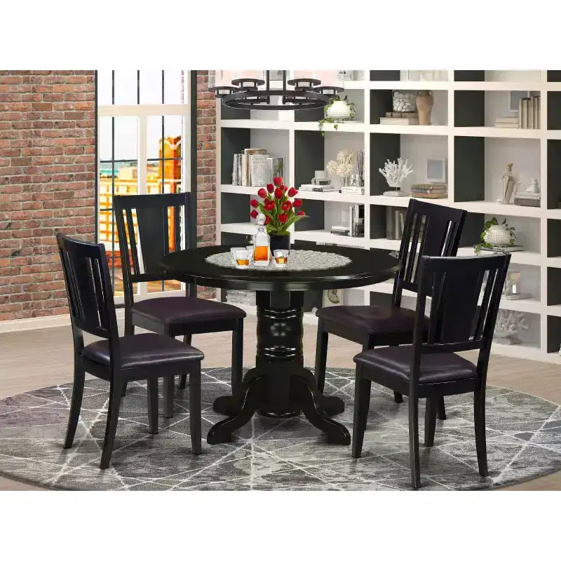 Ensemble table à manger et chaises - Table de cuisine et 4 chaises - Style moderne