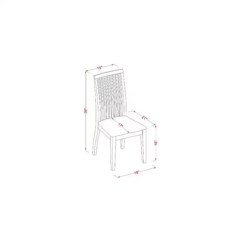 Ensemble Table de Cuisine 3 pièces Table Ronde et Chaises Lin Blanc Home Stock