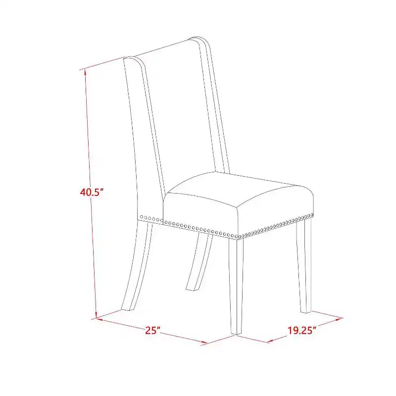 Table à manger 5 pièces HomeStock avec plateau en bois massif finition blanc lin et 4 chaises Parson avec rallonge à rabat