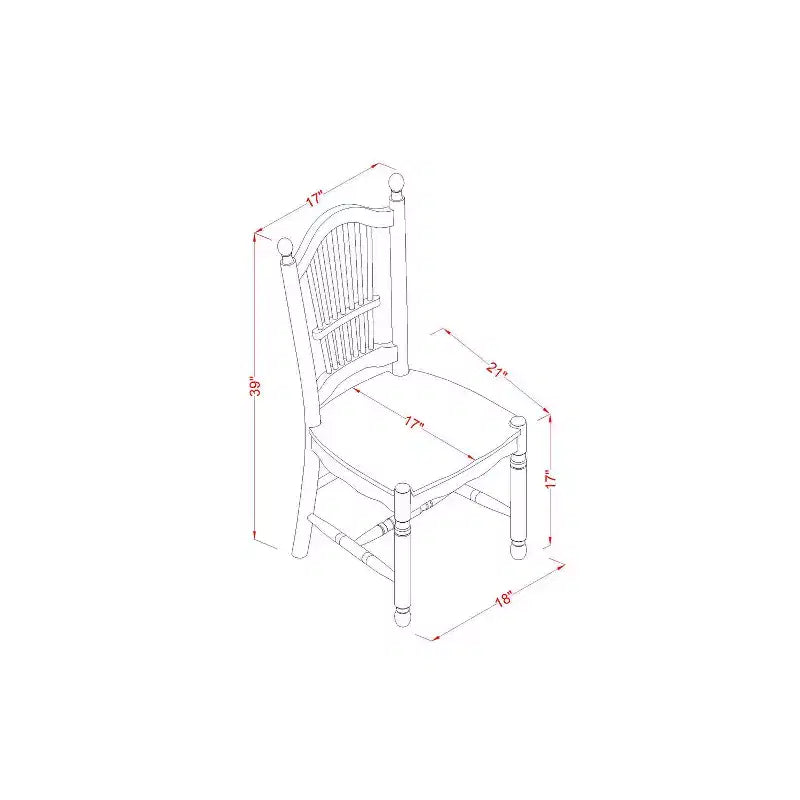 Ensemble de salle à manger néoclassique - Table et chaises pour cuisine, salle à manger, petit espace